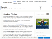 Tablet Screenshot of candida-pilz.com